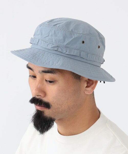 BEAMS PLUS（ビームスプラス）の「BEAMS PLUS / コーデュラ ナイロン リップストップ ジャングルハット（ハット・メンズ・ホワイト/グレー/サックスブルー/オリーブ/ブラック・ONE SIZE）」の7枚目の写真