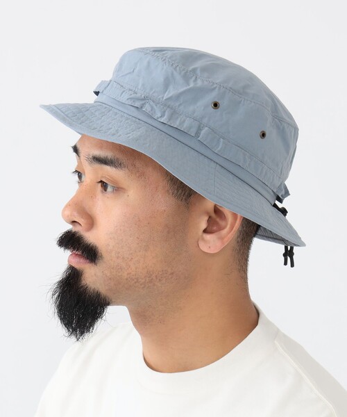 BEAMS PLUS（ビームスプラス）の「BEAMS PLUS / コーデュラ ナイロン リップストップ ジャングルハット（ハット・メンズ・ホワイト/グレー/サックスブルー/オリーブ/ブラック・ONE SIZE）」の6枚目の写真