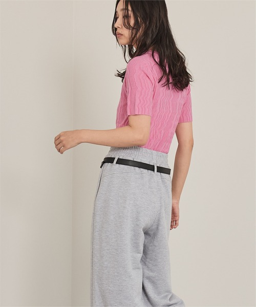 miette（ミエット）の「ジグザグリブ半袖トップス（Tシャツ/カットソー・レディース・オフホワイト/ピンク/ブラック/イエロー系その他・FREE）」の15枚目の写真