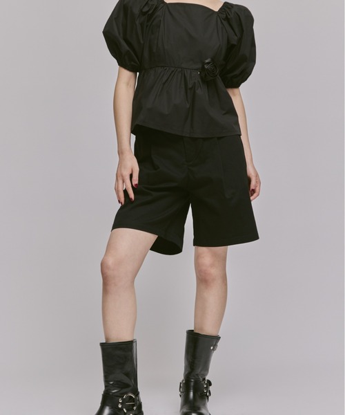 FEKETE(フェケテ)の「COTTON HALF PANTS / コットンハーフパンツ(その他パンツ・レディース・ベージュ/ライトグレー/ブラック・SMALL/MEDIUM/LARGE)」の9枚目の写真