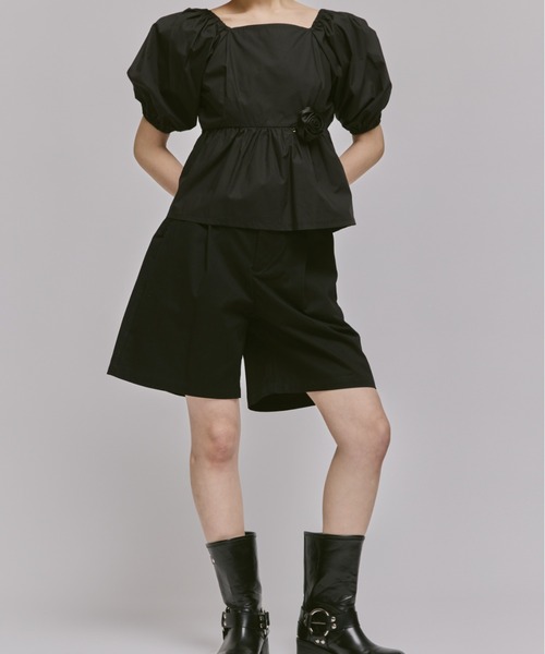 FEKETE(フェケテ)の「COTTON HALF PANTS / コットンハーフパンツ(その他パンツ・レディース・ベージュ/ライトグレー/ブラック・SMALL/MEDIUM/LARGE)」の10枚目の写真