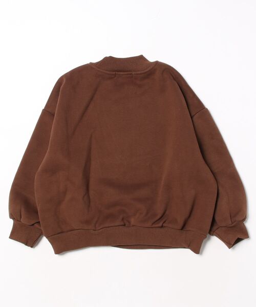 aimoha(アイモハ)の「【aimoha-KIDS-】子供服 ユニセックス厚地スウェット(スウェット・キッズ・チョコ/ライトグレー・110/120/100/140/130)」の3枚目の写真
