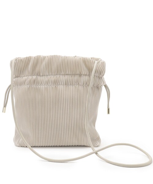 OPAQUE.CLIP（オペークドットクリップ）の「◆【軽量/肩掛け可能】プリーツドロストミニショルダーバッグ（ショルダーバッグ・レディース・ブラウン系/ブラック/ライトベージュ/パープル・00）」の8枚目の写真