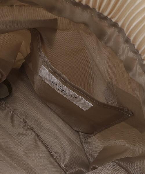 OPAQUE.CLIP（オペークドットクリップ）の「◆【軽量/肩掛け可能】プリーツドロストミニショルダーバッグ（ショルダーバッグ・レディース・ブラウン系/ブラック/ライトベージュ/パープル・00）」の15枚目の写真