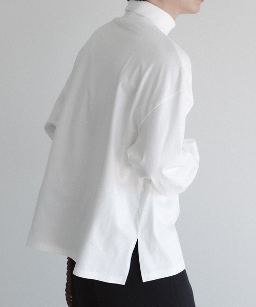epnok（エプノック）の「タートルネックルーズロンT（Tシャツ/カットソー・メンズ・オフホワイト/ブラック・SMALL/MEDIUM/LARGE）」の7枚目の写真