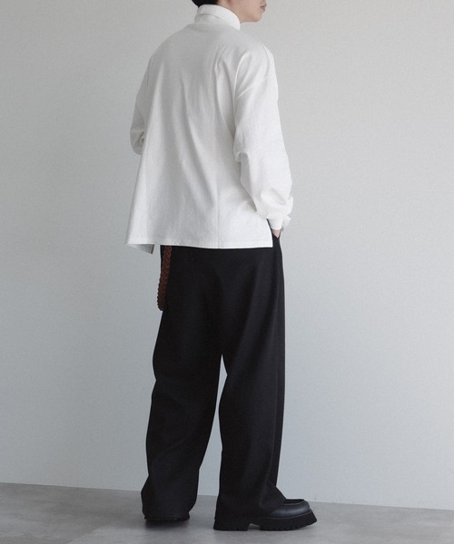 epnok（エプノック）の「タートルネックルーズロンT（Tシャツ/カットソー・メンズ・オフホワイト/ブラック・SMALL/MEDIUM/LARGE）」の11枚目の写真