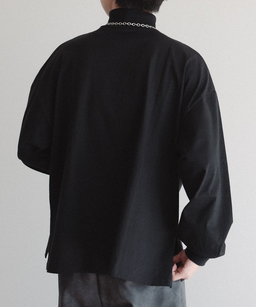 epnok（エプノック）の「タートルネックルーズロンT（Tシャツ/カットソー・メンズ・オフホワイト/ブラック・SMALL/MEDIUM/LARGE）」の15枚目の写真