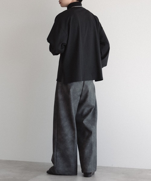 epnok（エプノック）の「タートルネックルーズロンT（Tシャツ/カットソー・メンズ・オフホワイト/ブラック・SMALL/MEDIUM/LARGE）」の20枚目の写真