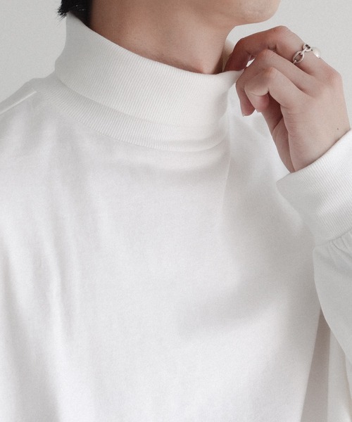 epnok（エプノック）の「タートルネックルーズロンT（Tシャツ/カットソー・メンズ・オフホワイト/ブラック・SMALL/MEDIUM/LARGE）」の22枚目の写真