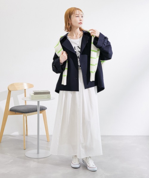 ROPE' PICNIC(ロペピクニック)の「ショートトレンチコート/撥水加工(トレンチコート・レディース・ベージュ/ネイビー/ベージュ系その他・38)」の11枚目の写真