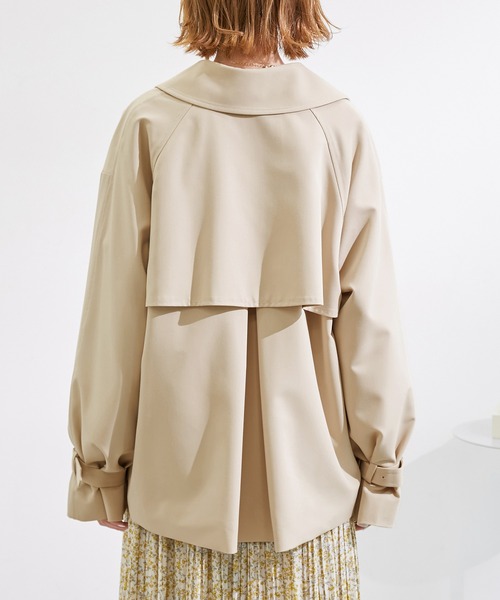 ROPE' PICNIC(ロペピクニック)の「ショートトレンチコート/撥水加工(トレンチコート・レディース・ベージュ/ネイビー/ベージュ系その他・38)」の17枚目の写真