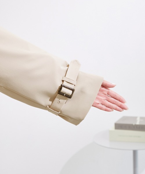 ROPE' PICNIC(ロペピクニック)の「ショートトレンチコート/撥水加工(トレンチコート・レディース・ベージュ/ネイビー/ベージュ系その他・38)」の22枚目の写真