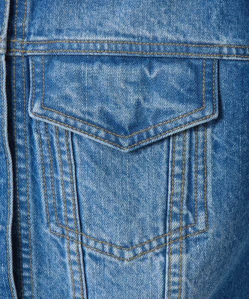 PUAL CE CIN(ピュアルセシン)の「デニムジャケット(デニムジャケット・レディース・ブルー/サックスブルー・FREE)」の5枚目の写真