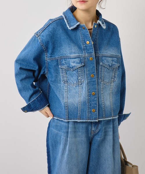 PUAL CE CIN(ピュアルセシン)の「デニムジャケット(デニムジャケット・レディース・ブルー/サックスブルー・FREE)」の14枚目の写真