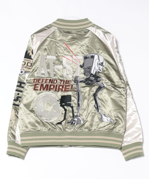 R*◎様 STAR WARS グローグーグリーンスカジャン スター・ウォーズ マンダロリアン グローグー シーバタフライ