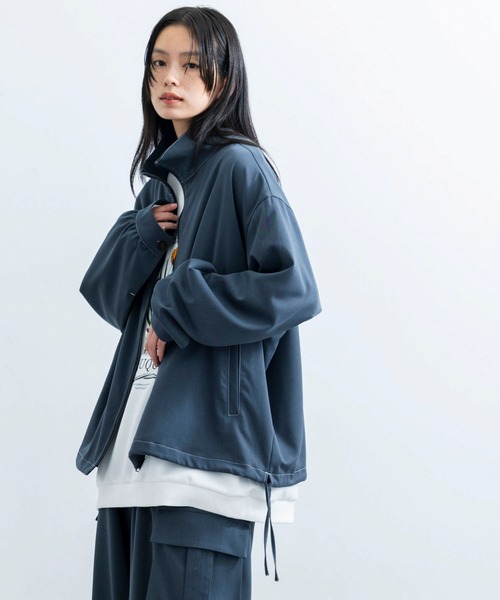 JUNRED（ジュンレッド）の「【 セットアップ対応 】サイドコードスタンドZIPブルゾン（ブルゾン・メンズ・チャコールグレー/ブラック・L/M/S）」の22枚目の写真