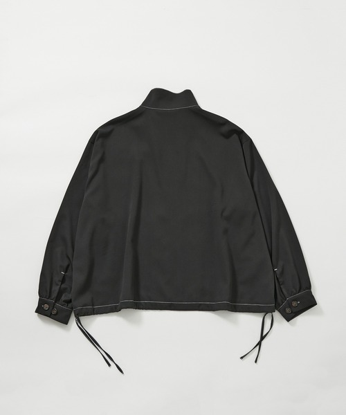 JUNRED（ジュンレッド）の「【 セットアップ対応 】サイドコードスタンドZIPブルゾン（ブルゾン・メンズ・チャコールグレー/ブラック・L/M/S）」の10枚目の写真