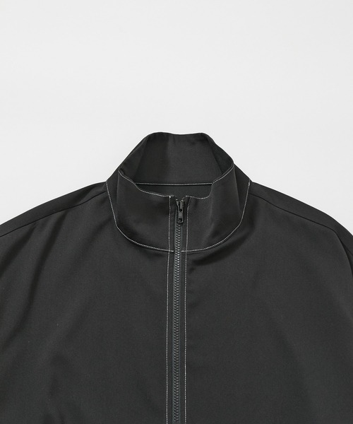 JUNRED（ジュンレッド）の「【 セットアップ対応 】サイドコードスタンドZIPブルゾン（ブルゾン・メンズ・チャコールグレー/ブラック・L/M/S）」の11枚目の写真