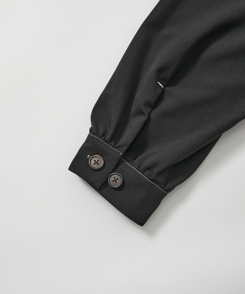 JUNRED（ジュンレッド）の「【 セットアップ対応 】サイドコードスタンドZIPブルゾン（ブルゾン・メンズ・チャコールグレー/ブラック・L/M/S）」の13枚目の写真