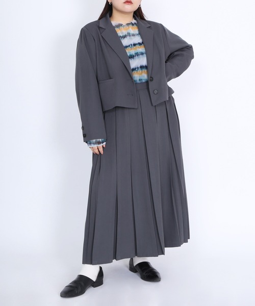 PUNYUS（プニュズ）の「ショートテーラードジャケット（テーラードジャケット・レディース・ブラック/グレー・1/2/3/4）」の19枚目の写真