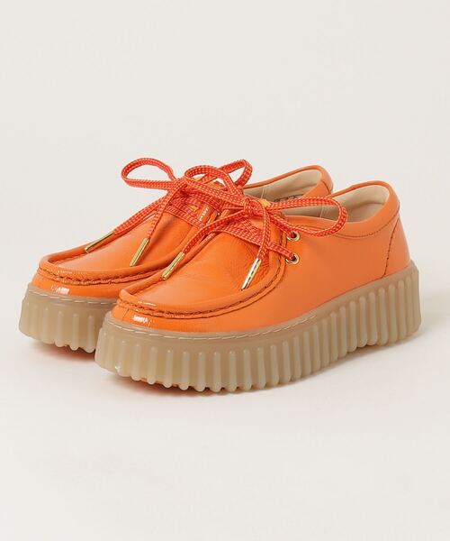 Clarks(クラークス)の「Torhill Bee /トーヒルビー(オレンジパテント)(モカシン/デッキシューズ・レディース・オレンジ・UK6/UK5.5/UK5/UK4.5/UK4/UK3.5/UK3)」の8枚目の写真