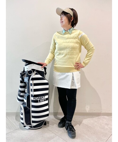 adabat（アダバット）の「◆【手洗い可】メッセージロゴデザイン クルーネックセーター（ニット/セーター・レディース・ベビーピンク/ネイビー/ライトイエロー系・38/40/42）」の20枚目の写真