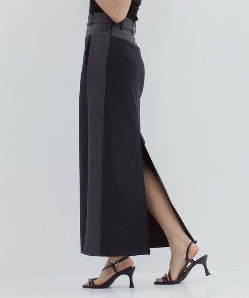Loulou Studio タイトスカート ブラック SS25 25SS】WOMEN PLAYERS EDITIONタイトスカート ブラック