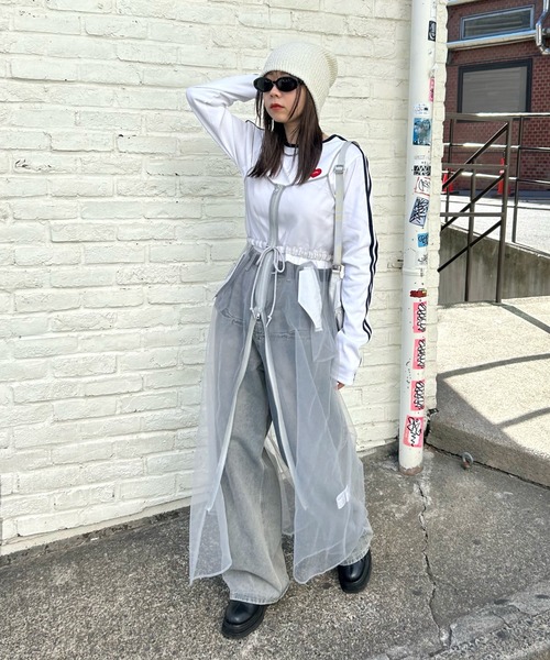 アシンメトリーチュールワンピース | COQULE Online Shop