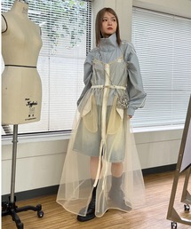MSGM チュール付ワンピース　XSサイズ Six M（シックスエム）の「【Six M/シックスエム】チュール