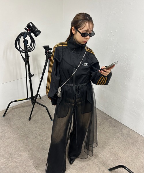 アシンメトリーチュールワンピース | COQULE Online Shop