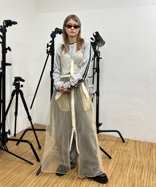 Six M（シックスエム）の「【Six M/シックスエム】チュールワンピース（ワンピース・レディース・ライトベージュ/ブラック/ライトグレー・FREE）」の16枚目の写真