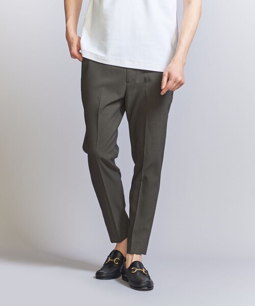BEAUTY&YOUTH UNITED ARROWS（ビューティーアンドユースユナイテッドアローズ）の「【WEB限定 WARDROBE SMART】 Reflax スキニー クロップドパンツ（スラックス・メンズ・ベージュ/ブラック/ダークグレー/ダークブラウン・S/M/L/XL）」の7枚目の写真