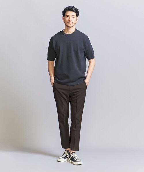 BEAUTY&YOUTH UNITED ARROWS（ビューティーアンドユースユナイテッドアローズ）の「【WEB限定 WARDROBE SMART】 Reflax スキニー クロップドパンツ（スラックス・メンズ・ベージュ/ブラック/ダークグレー/ダークブラウン・S/M/L/XL）」の18枚目の写真
