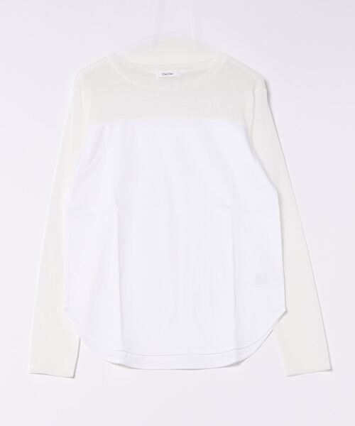 DOUDOU チュール切替シアーTEE ブラック　ドゥドゥ チュール切替シアーTEE | DOUDOU(ドゥドゥ)レディース | PAL