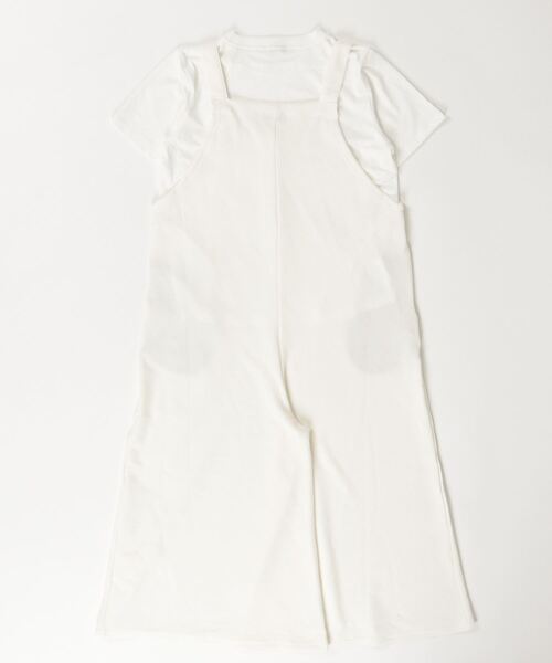 Howdy Marie（ハウディ―マリー）の「Howdy Marie ハウディーマリー カットソー素材 サロペット＋インナーTシャツSET アンサンブル（サロペット/オーバーオール・レディース・ブラウン/オフホワイト/ブラック・L/M）」の19枚目の写真