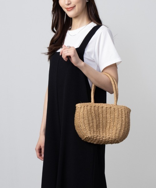 Howdy Marie（ハウディ―マリー）の「Howdy Marie ハウディーマリー カットソー素材 サロペット＋インナーTシャツSET アンサンブル（サロペット/オーバーオール・レディース・ブラウン/オフホワイト/ブラック・L/M）」の4枚目の写真