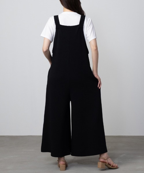 Howdy Marie（ハウディ―マリー）の「Howdy Marie ハウディーマリー カットソー素材 サロペット＋インナーTシャツSET アンサンブル（サロペット/オーバーオール・レディース・ブラウン/オフホワイト/ブラック・L/M）」の6枚目の写真