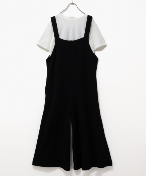 Howdy Marie（ハウディ―マリー）の「Howdy Marie ハウディーマリー カットソー素材 サロペット＋インナーTシャツSET アンサンブル（サロペット/オーバーオール・レディース・ブラウン/オフホワイト/ブラック・L/M）」の13枚目の写真