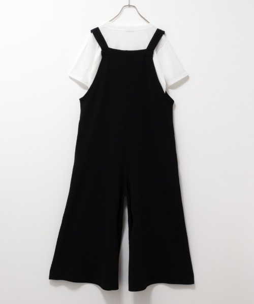 Howdy Marie（ハウディ―マリー）の「Howdy Marie ハウディーマリー カットソー素材 サロペット＋インナーTシャツSET アンサンブル（サロペット/オーバーオール・レディース・ブラウン/オフホワイト/ブラック・L/M）」の14枚目の写真