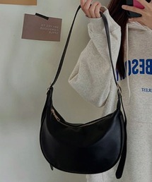 TONE SELECT GOODS | 【resonance】合皮 シンプル ハーフムーン ショルダーバッグ(ショルダーバッグ)