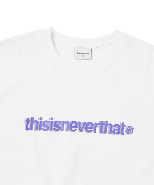 thisisneverthat（ディスイズネバーザット）の「Cracked T-Logo Tee（Tシャツ/カットソー・メンズ・ブラック/ネイビー/ブルー系その他/ホワイト・L/M/S/XL）」の5枚目の写真