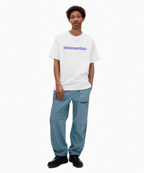 thisisneverthat（ディスイズネバーザット）の「Cracked T-Logo Tee（Tシャツ/カットソー・メンズ・ブラック/ネイビー/ブルー系その他/ホワイト・L/M/S/XL）」の7枚目の写真