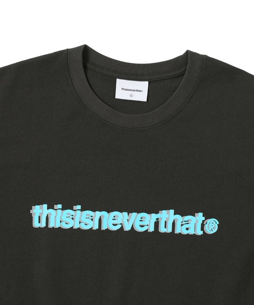 thisisneverthat（ディスイズネバーザット）の「Cracked T-Logo Tee（Tシャツ/カットソー・メンズ・ブラック/ネイビー/ブルー系その他/ホワイト・L/M/S/XL）」の8枚目の写真