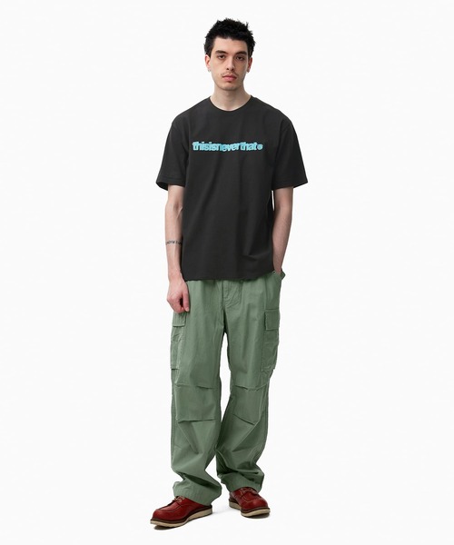 thisisneverthat（ディスイズネバーザット）の「Cracked T-Logo Tee（Tシャツ/カットソー・メンズ・ブラック/ネイビー/ブルー系その他/ホワイト・L/M/S/XL）」の10枚目の写真