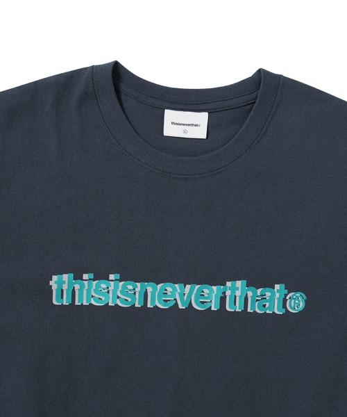 thisisneverthat（ディスイズネバーザット）の「Cracked T-Logo Tee（Tシャツ/カットソー・メンズ・ブラック/ネイビー/ブルー系その他/ホワイト・L/M/S/XL）」の11枚目の写真