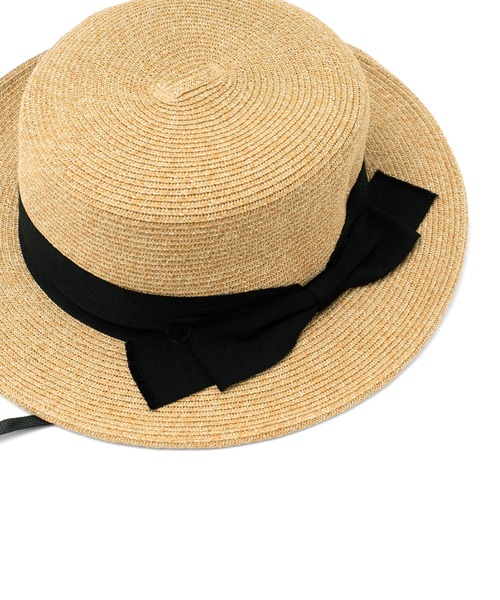 VitaFelice（ヴィータフェリーチェ）の「カンカン帽（ハット・レディース・ライトベージュ/ブラック・FREE）」の17枚目の写真