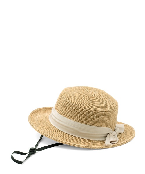 VitaFelice（ヴィータフェリーチェ）の「カンカン帽（ハット・レディース・ライトベージュ/ブラック・FREE）」の21枚目の写真