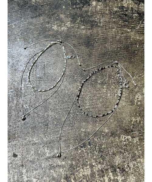 EMODA（エモダ）の「HEART MOTIF DOUBLE NC（ネックレス・レディース・ブラック/グリーン・FREE）」の4枚目の写真