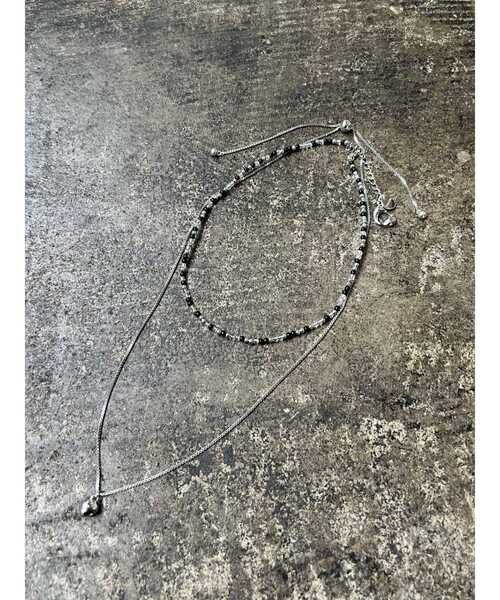 EMODA（エモダ）の「HEART MOTIF DOUBLE NC（ネックレス・レディース・ブラック/グリーン・FREE）」の6枚目の写真