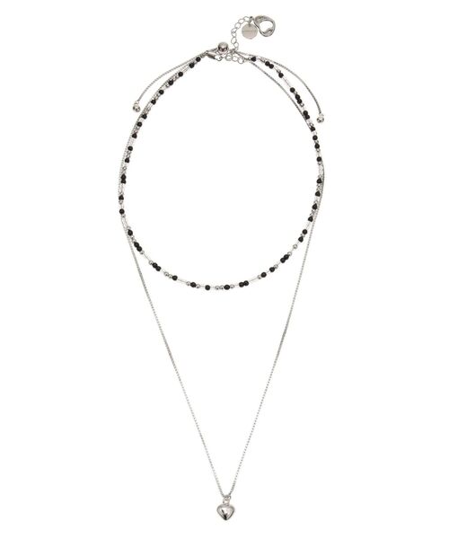 EMODA（エモダ）の「HEART MOTIF DOUBLE NC（ネックレス・レディース・ブラック/グリーン・FREE）」の15枚目の写真